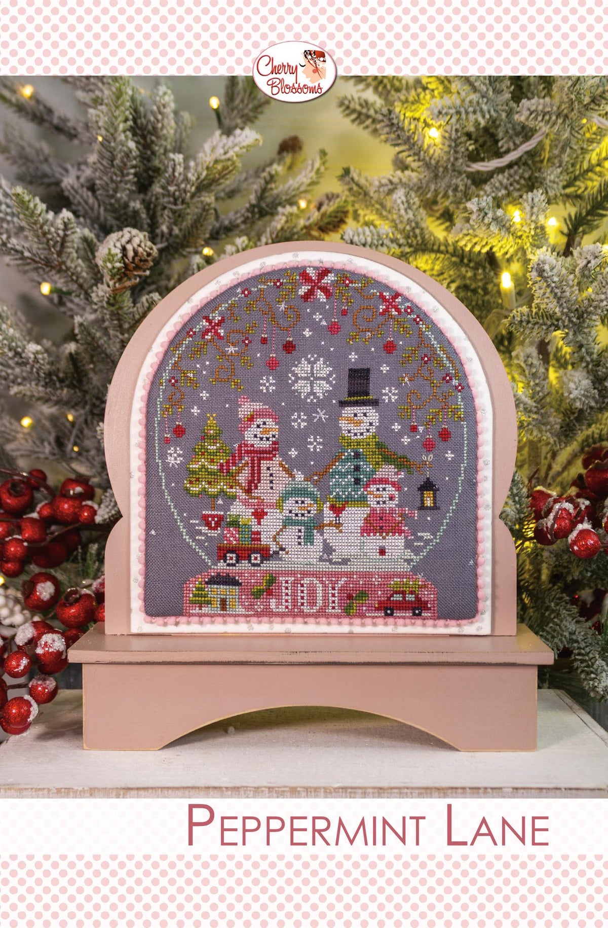 PRE-ORDER - Peppermint Lane Cross Stitch by Cherry Blossoms Studio - Paper Pattern