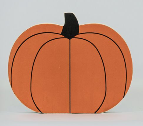 Pumpkin | Spooky Harvest Collection | 6x5x1 chunky wood shape