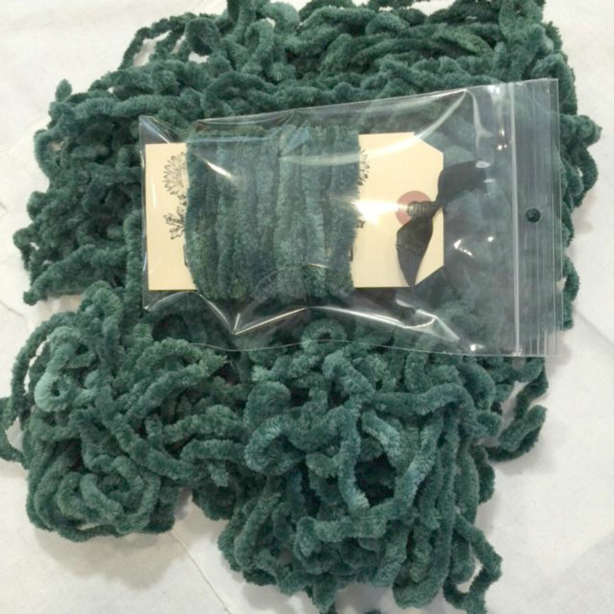 Chenille Trim - Sequoia Hand-Dyed 100% Cotton  by Lady Dot Creates