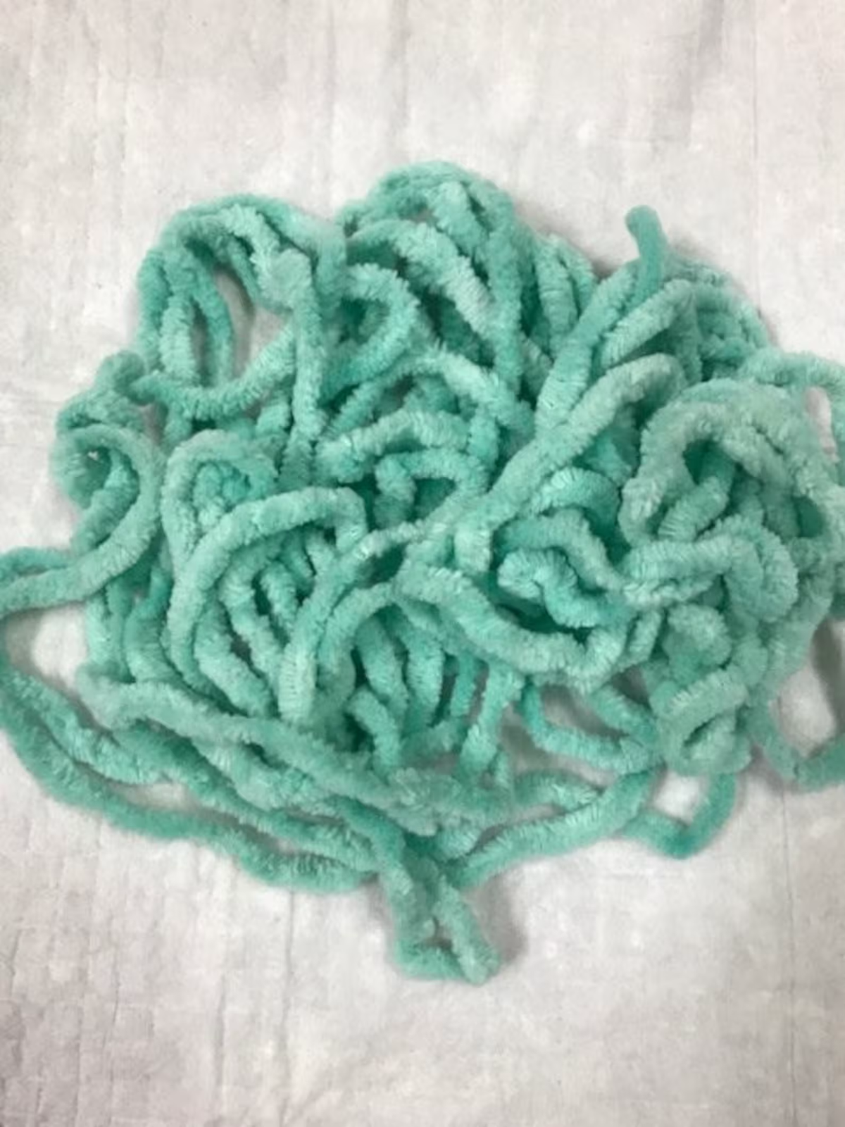 Chenille Trim - Sea Glass Hand-Dyed 100% Cotton  by Lady Dot Creates