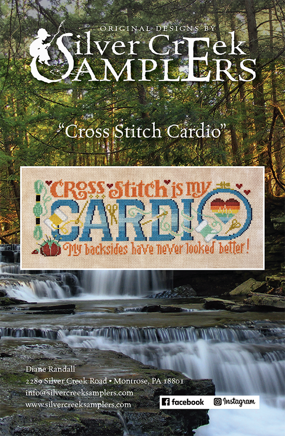 Pre-Order - Cross Stitch Cardio Cross Stitch by Silver Creek Samplers - Paper Pattern