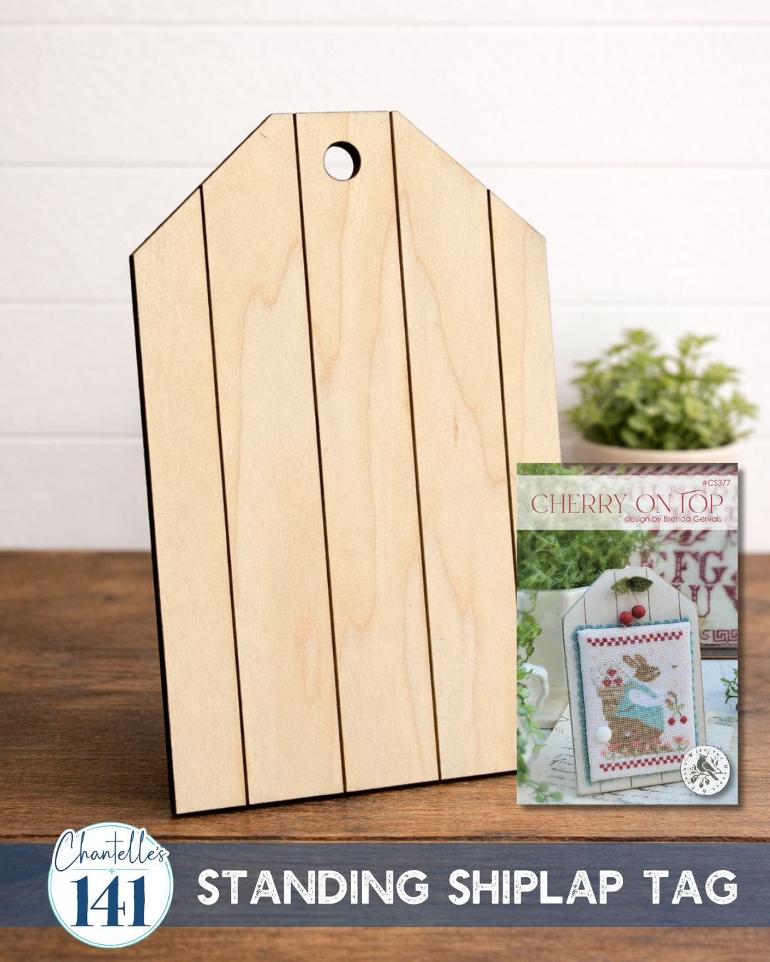 Cherry on Top: Standing Shiplap Tag by Chantelle's 141 Designs Company