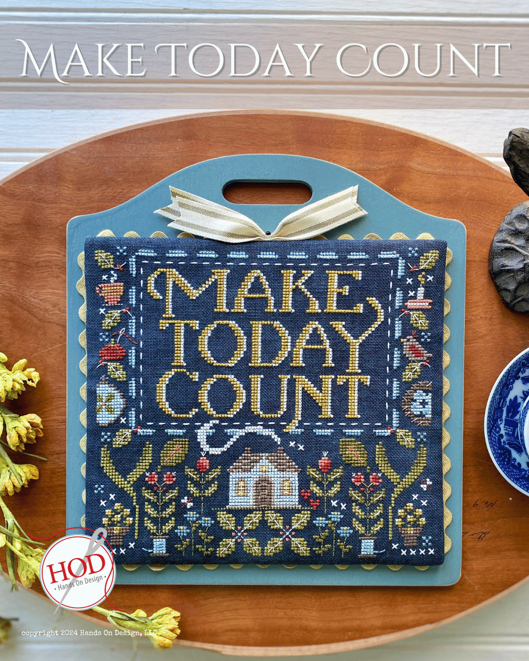 PRE-ORDER - Make Today Count Cross Stitch by Hands on Design - Paper Pattern