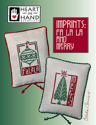 Imprints: Fa La La &amp; Merry Cross Stitch by Heart in Hand - Paper Pattern