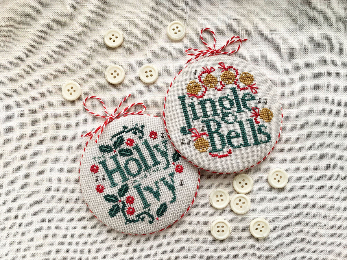Joyful Christmas Ornaments 2026 Cross Stitch by Stitches By Ethel - Paper Pattern