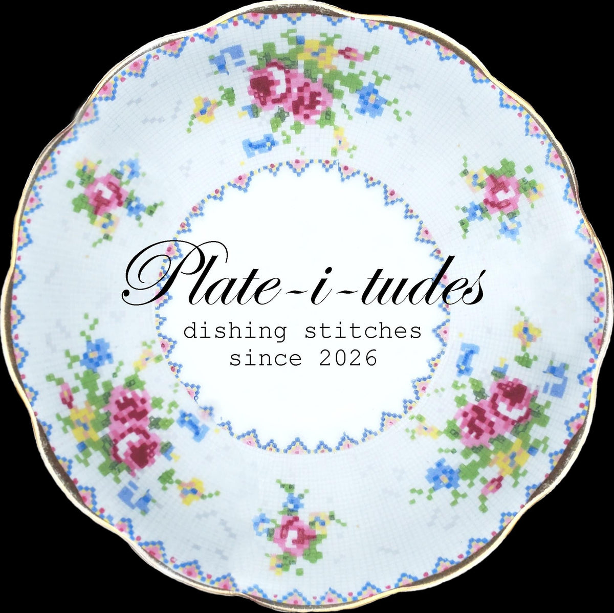 PRE-ORDER - Mystery Design: Plate-i-tudes 2026: Pansy Patch Cross Stitch by Pansy Patch Quilts and Stitchery - Paper Pattern