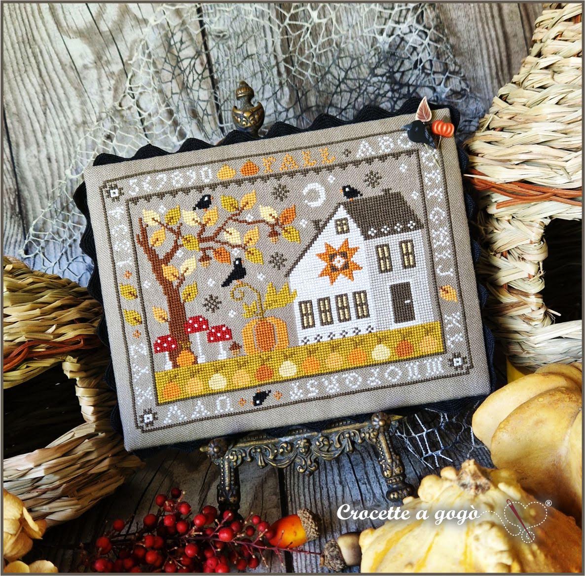 Fall in the Garden Cross Stitch by Crocette A Gogò - Paper Pattern