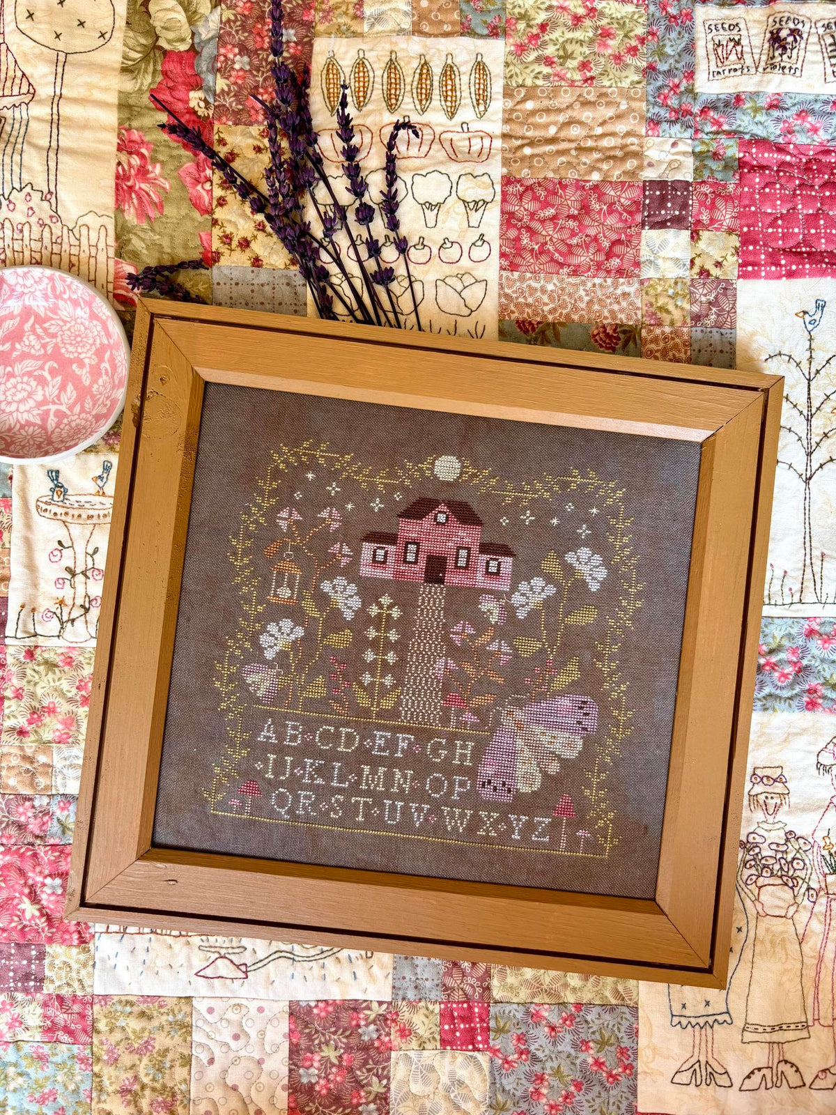 Moonlight Garden Sampler Cross Stitch by Blueberry Ridge Designs - Paper Pattern