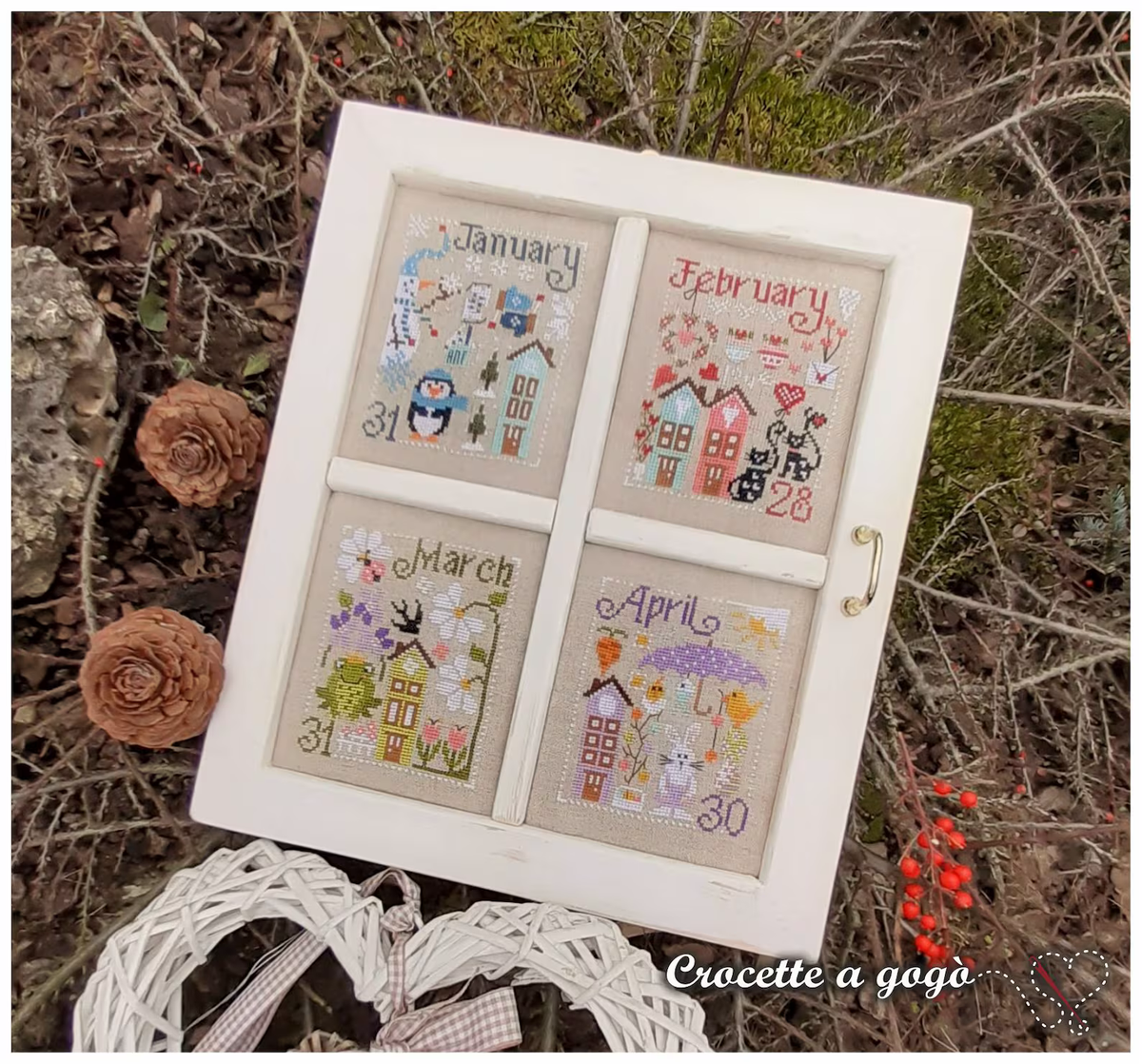 The Window of Time 1 Cross Stitch by Crocette A Gogò - Paper Pattern