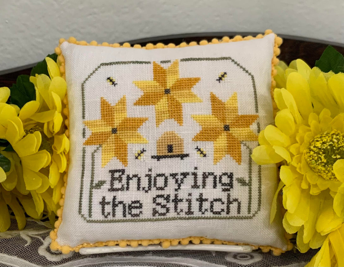 Pre-Order - Enjoying the Stitch Cross Stitch by Needle Bling Designs - Paper Pattern