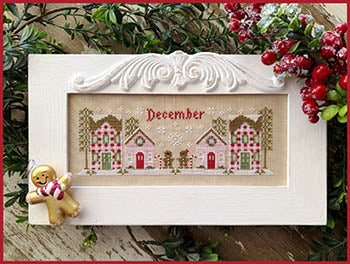 December Mini Village Cross Stitch by Country Cottage Needleworks - Paper Pattern