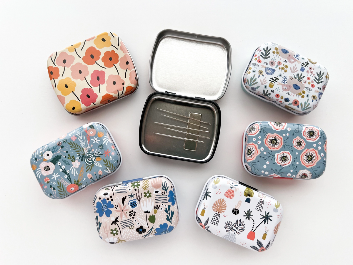 Floral Magnetic Needle Tin