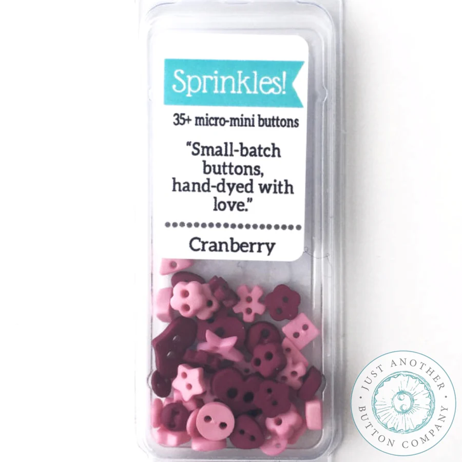 Cranberry Sprinkles Pack by Just Another Button Company