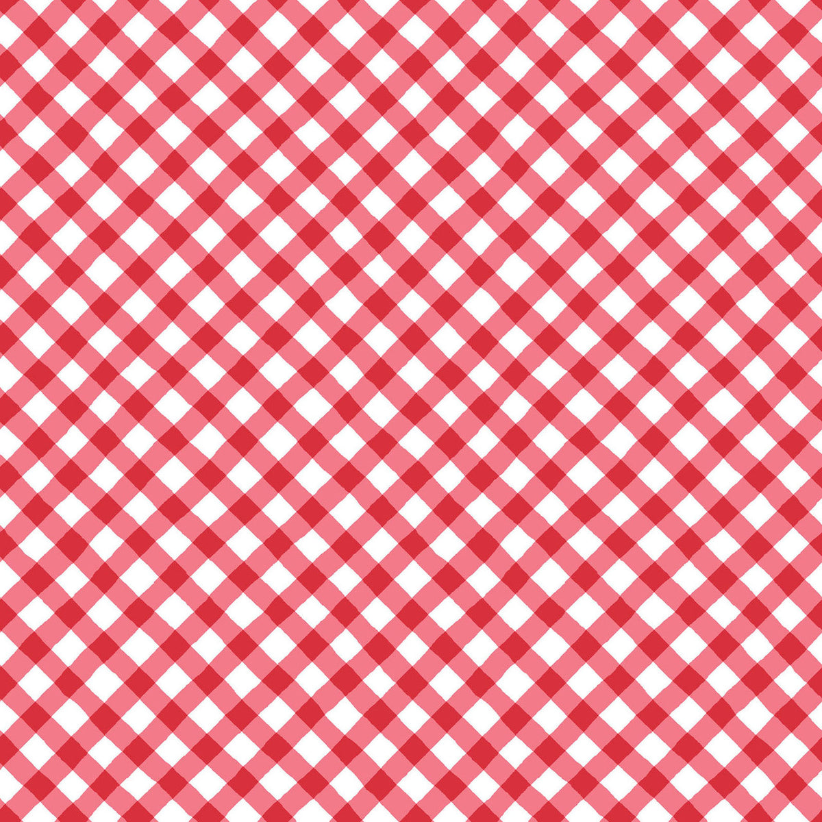 Slippin' On Sunshine | MAS11078 | Bias Gingham - Red