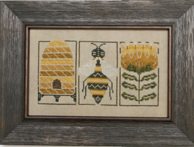 Bumblebee Etchings Cross Stitch by Heart in Hand Needleart - Paper Pattern