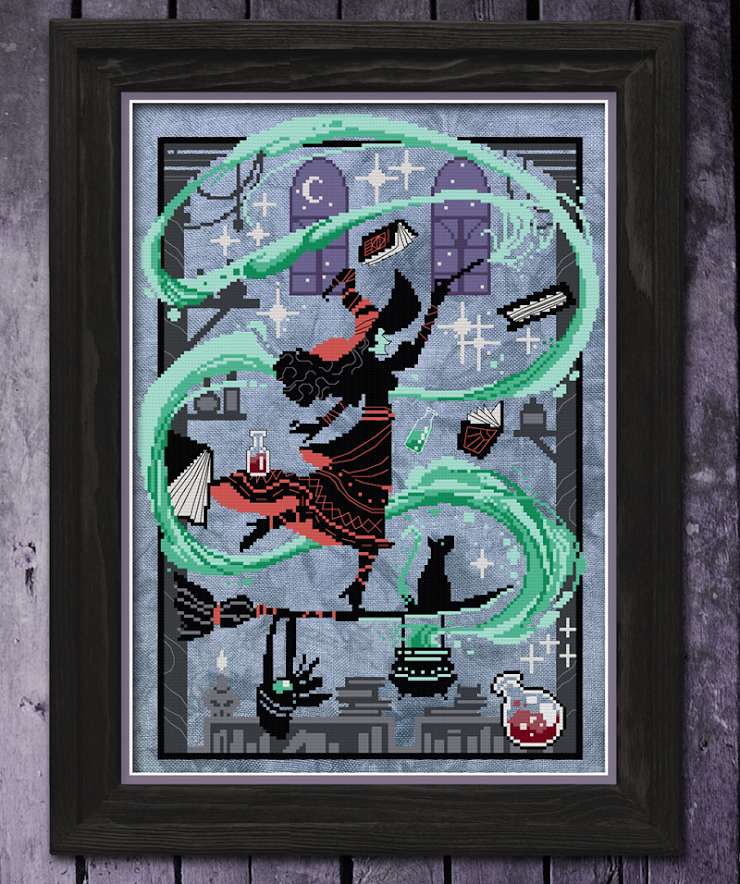 Potions &amp; Spells Cross Stitch by Autumn Lane Stitchery - Paper Pattern