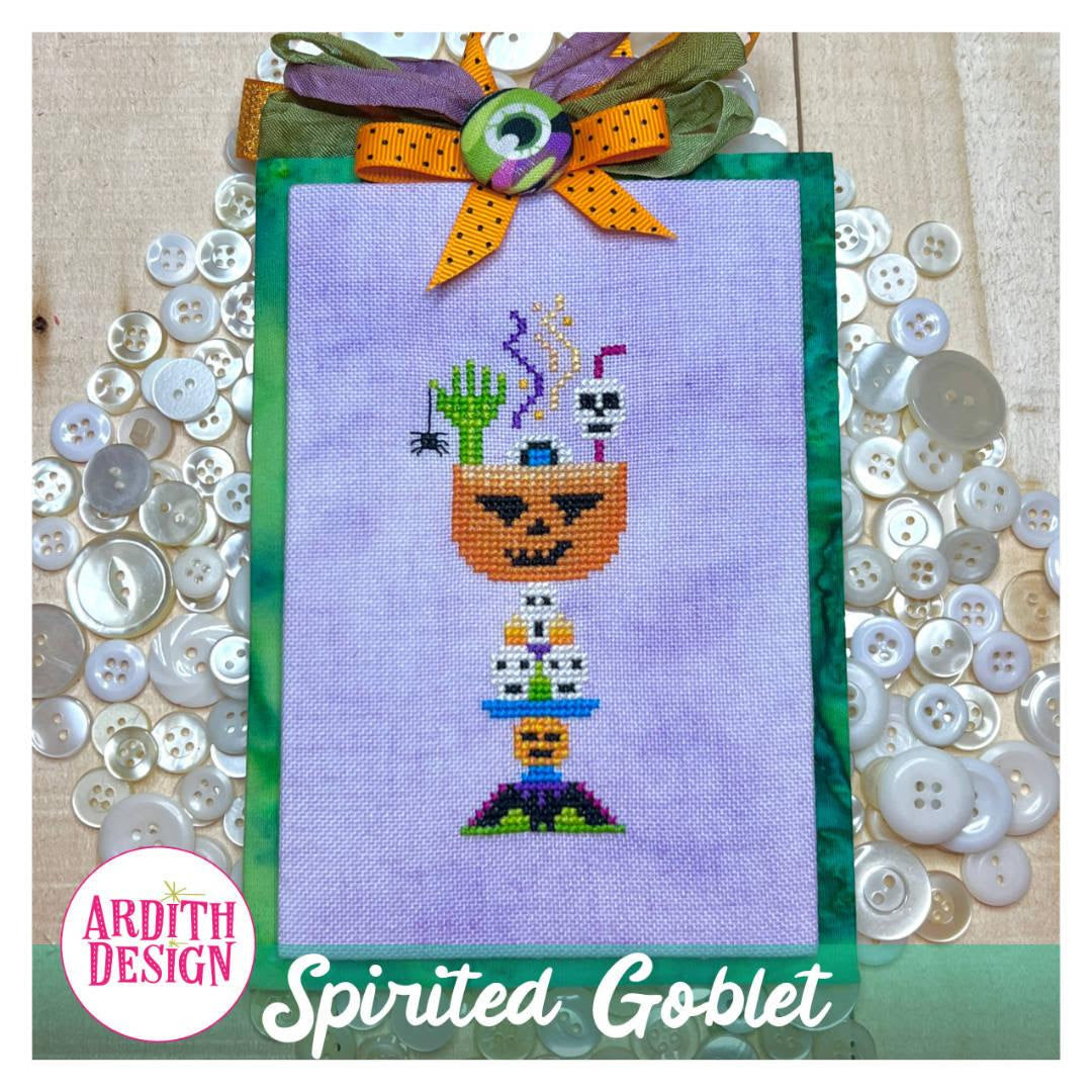 Pre-Order - Spirited Goblet Cross Stitch by Ardith Design - Paper Pattern