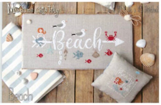 Beach Cross Stitch by Madame Chantilly - Paper Pattern