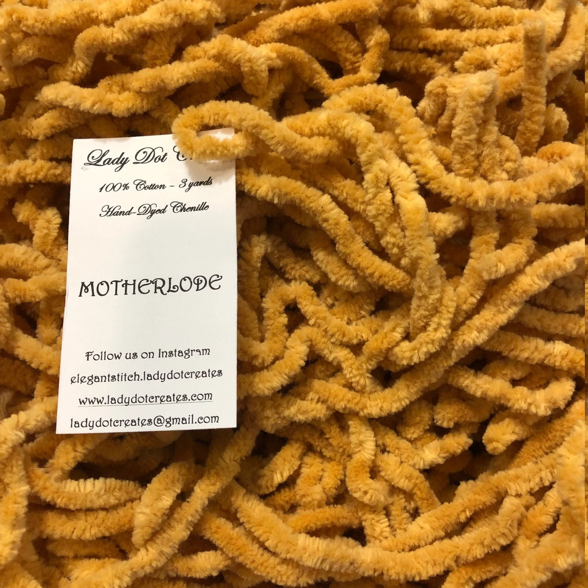 Chenille Trim - Motherlode Hand-Dyed 100% Cotton  by Lady Dot Creates