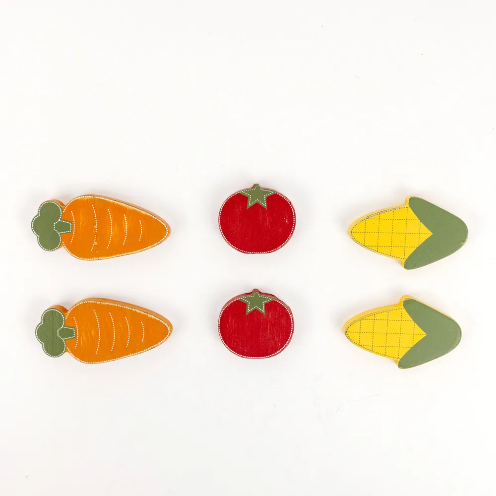 Vegetables | Letterboard Collection | 3x2x.25 wood shapes set of six | 15489