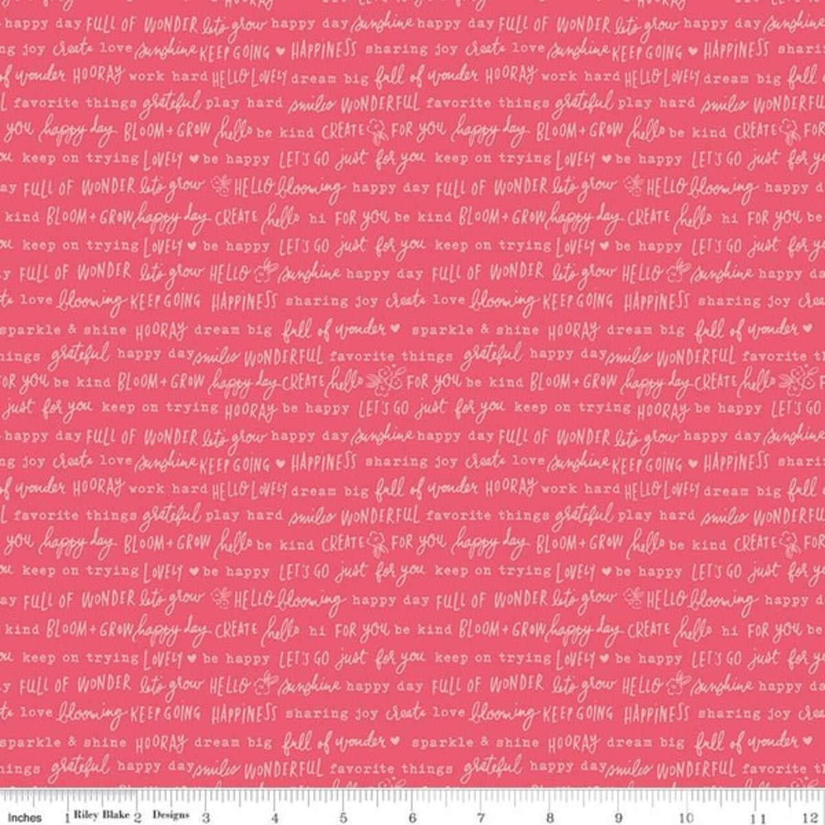 Floral Charms | C15765 | Pretty Words - Raspberry