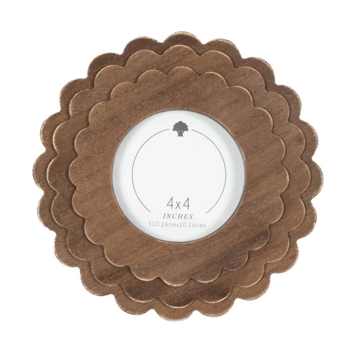 Round Scallop Frame - 4x4 Frame