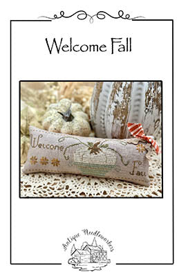 Welcome Fall Cross Stitch by Antique Needleworkers - Paper Pattern
