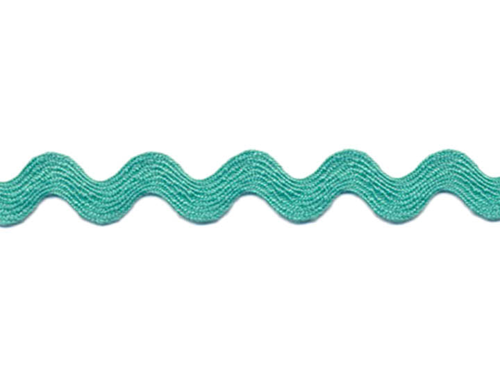 Medium Ric Rac, 1/2 inch - Aqua