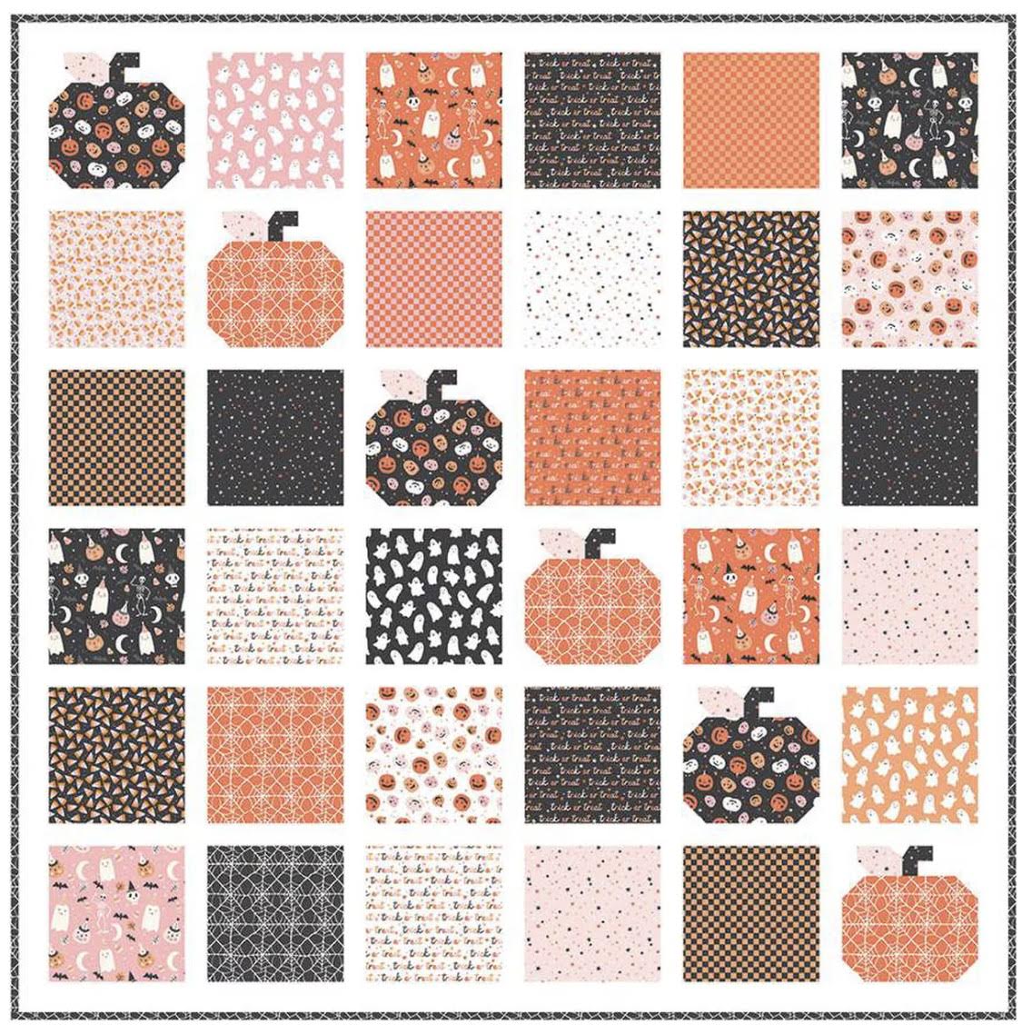 Pumpkin Patch Quilt Kit Using Hey Pumpkin by My Minds Eye of Riley Blake QK-186