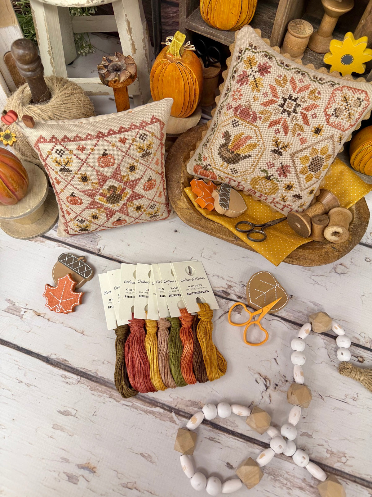 Master Floss Pack for Thankful Quaker & Quilt by Lindsey Weight of Primrose Cottage