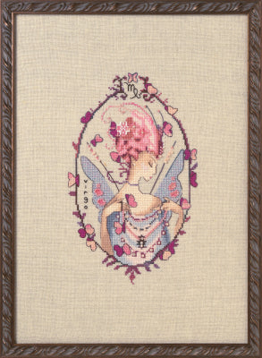 Zodiac Girls - Virgo Cross Stitch by Nora Corbett Designs - Paper Pattern