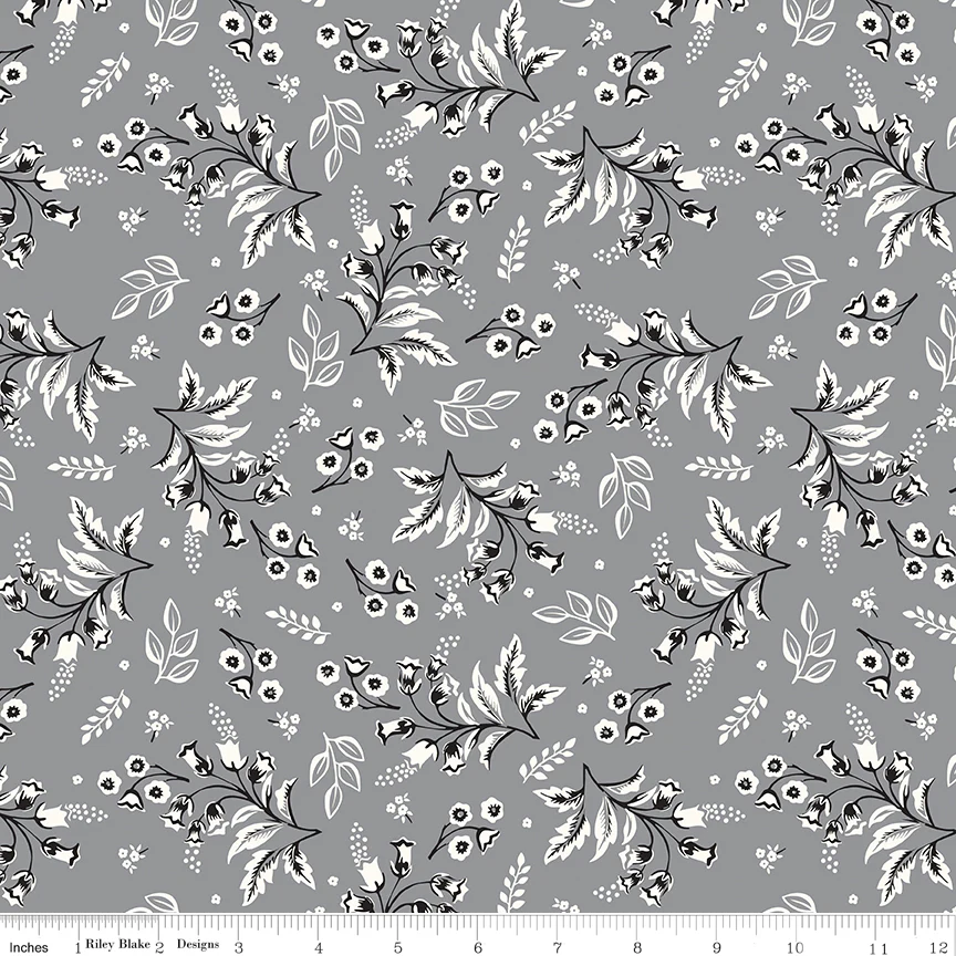 Midnight Meadow | C15321 | Stems - Gray