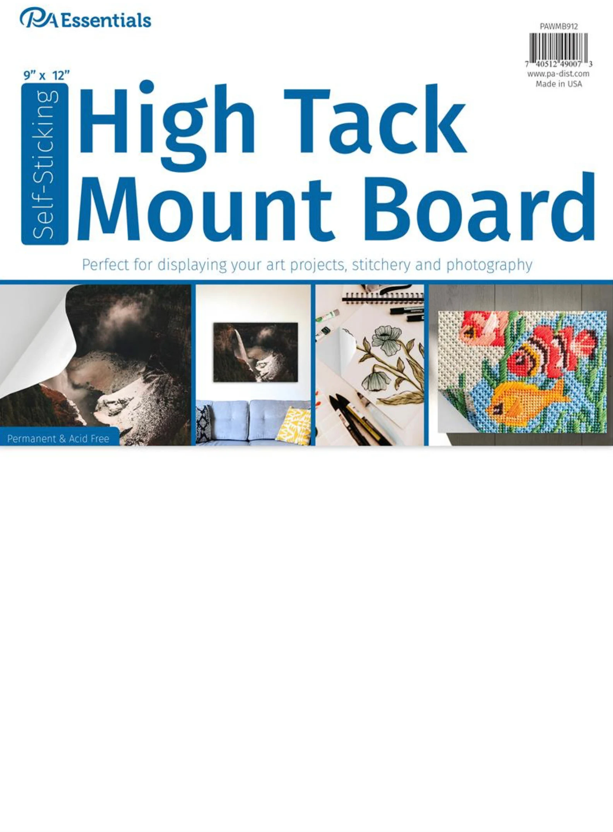 High Tack Mount Board Self Sticking 9&quot; x 12&quot;