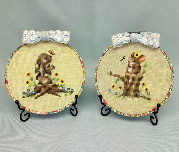 Lil' Bun & Li'l Mousey Cross Stitch by The Stitchin' Kitten - Paper Pattern