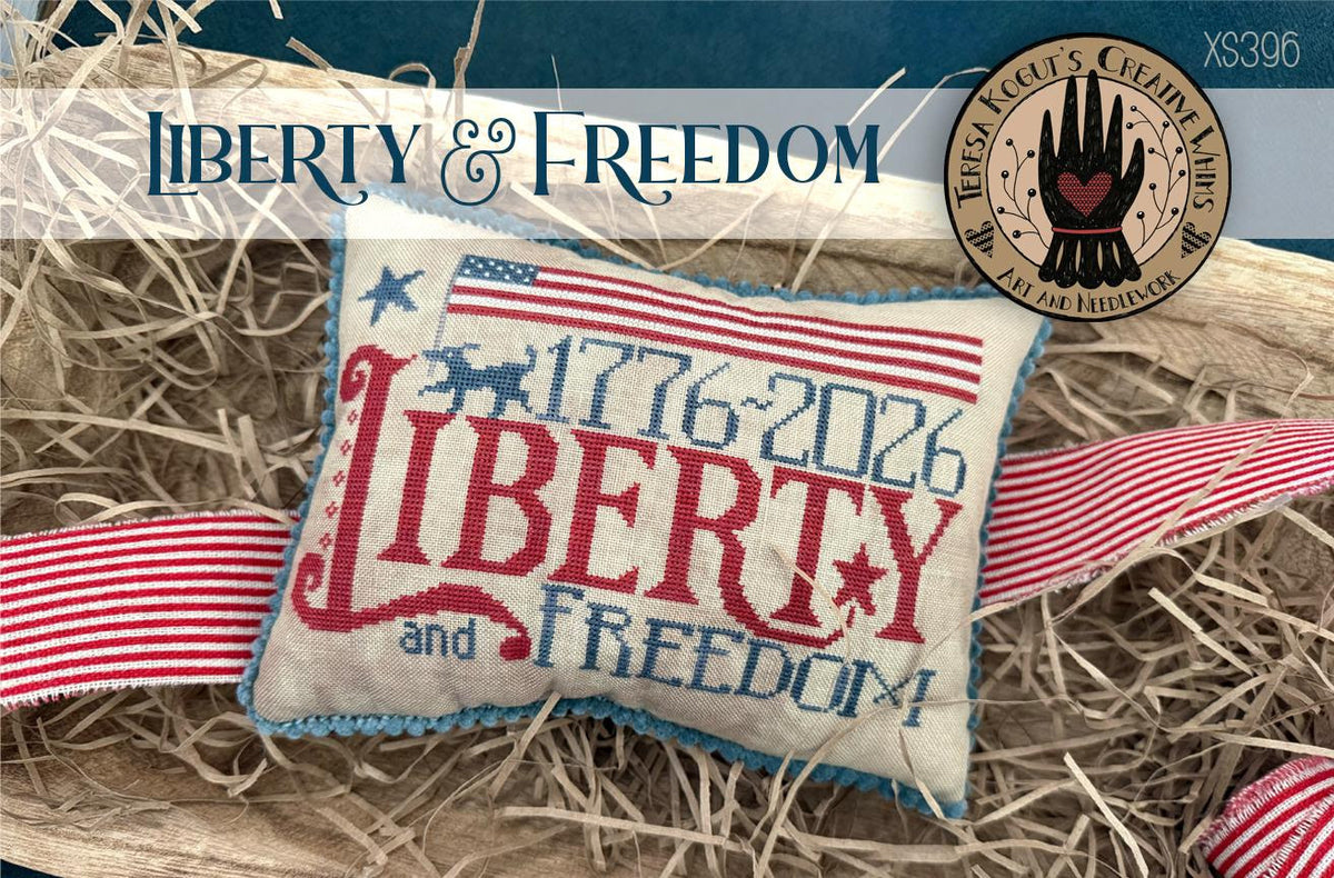Liberty & Freedom Cross Stitch by Teresa Kogut - Paper Pattern