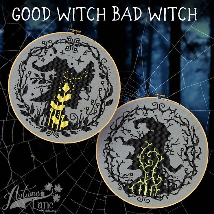 Good Witch Bad Witch by Autumn Lane Stitchery - Paper Pattern