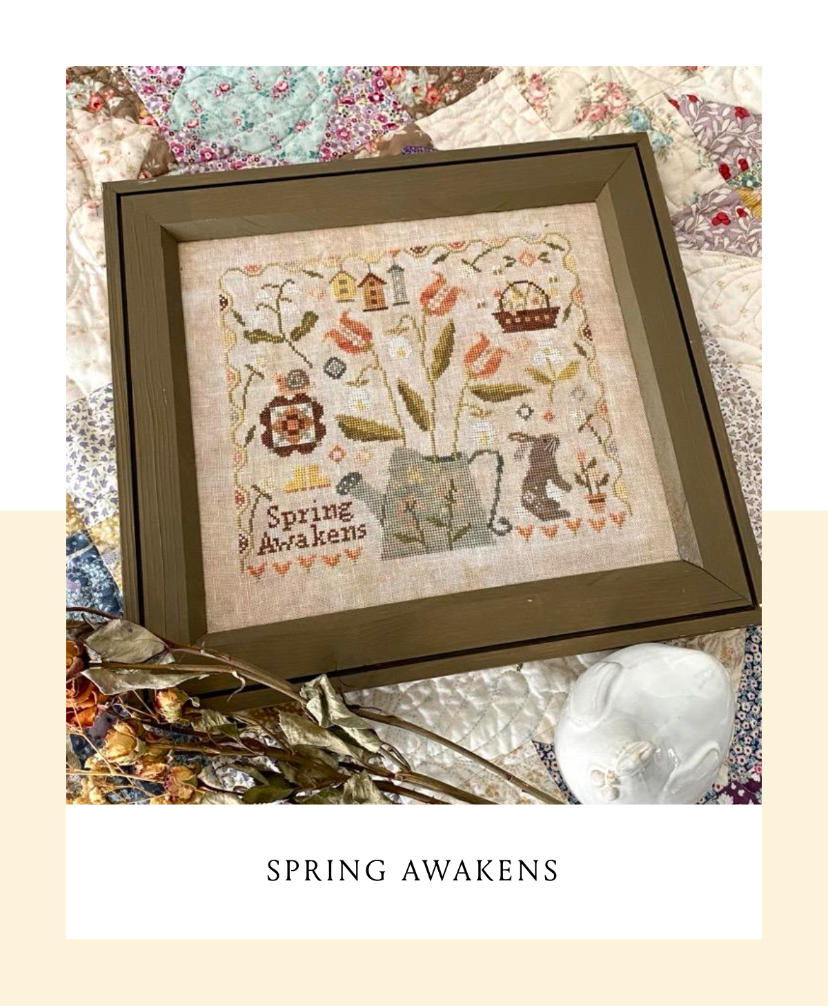 Spring Awakens Cross Stitch by Blueberry Ridge Designs - Paper Pattern