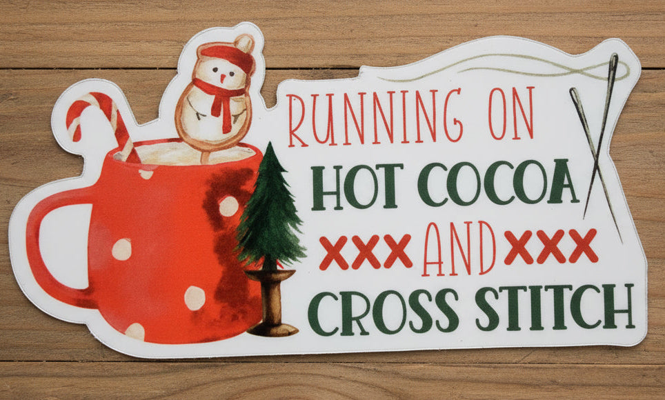 Christmas Stitching Stickers -  by Lindsey Weight of Primrose Cottage