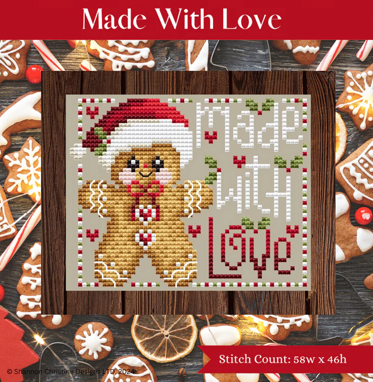 Pre-Order - Made With Love Cross Stitch by Shannon Christine - Paper Pattern