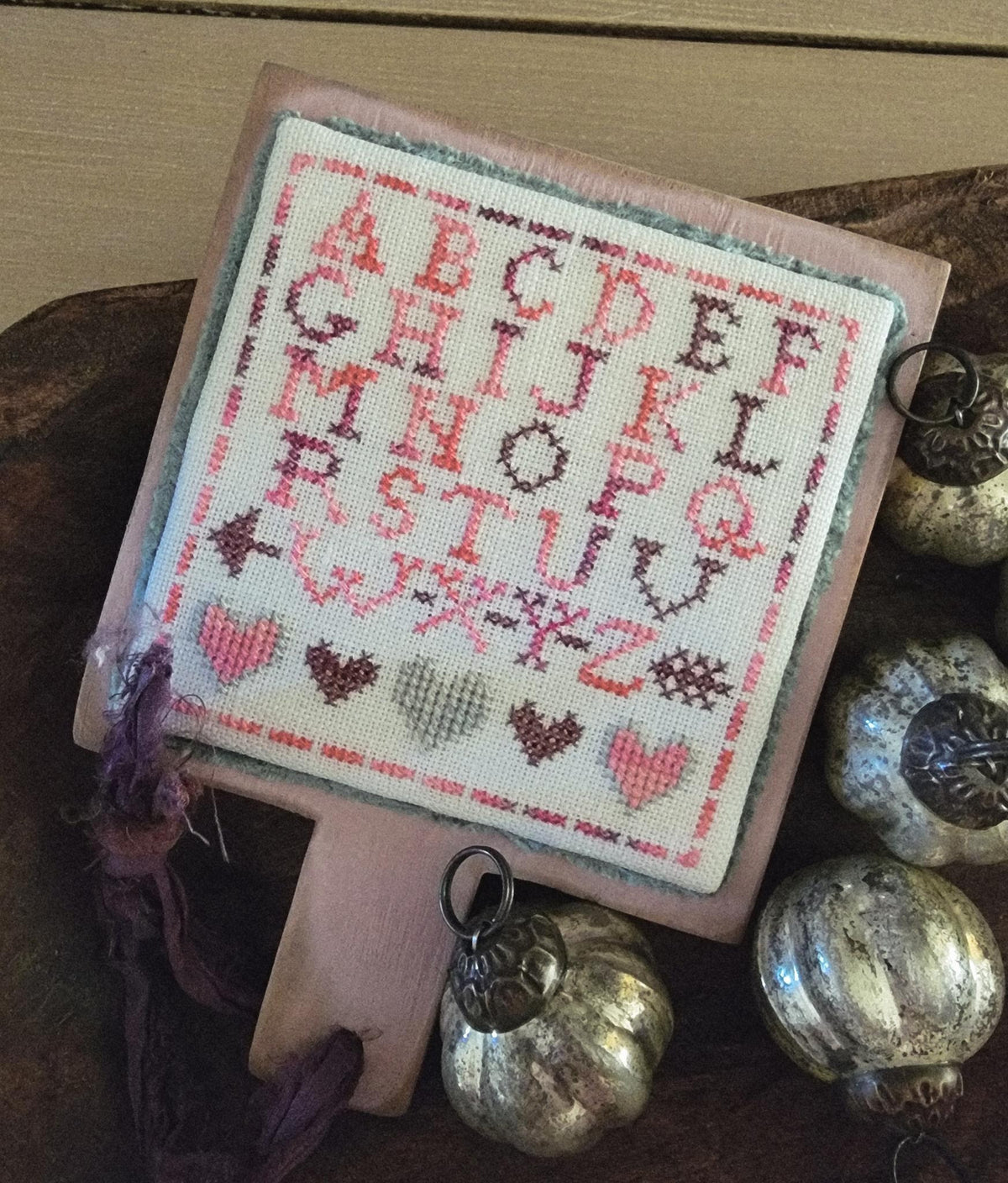 Holiday Hornbook: Valentine's Day Cross Stitch by Thread Milk Designs - Paper Pattern