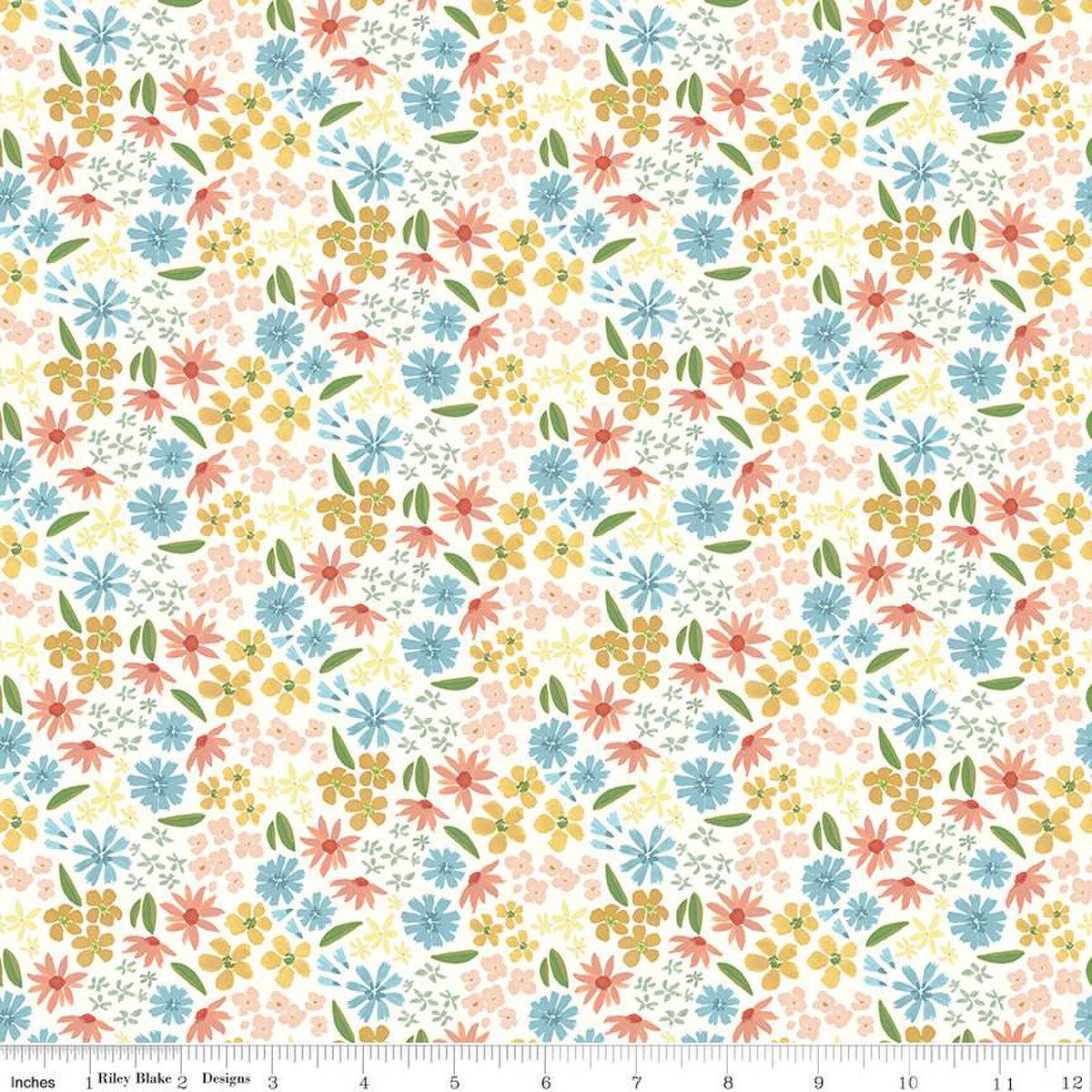 Albion | C14591 | Flowers - Cream