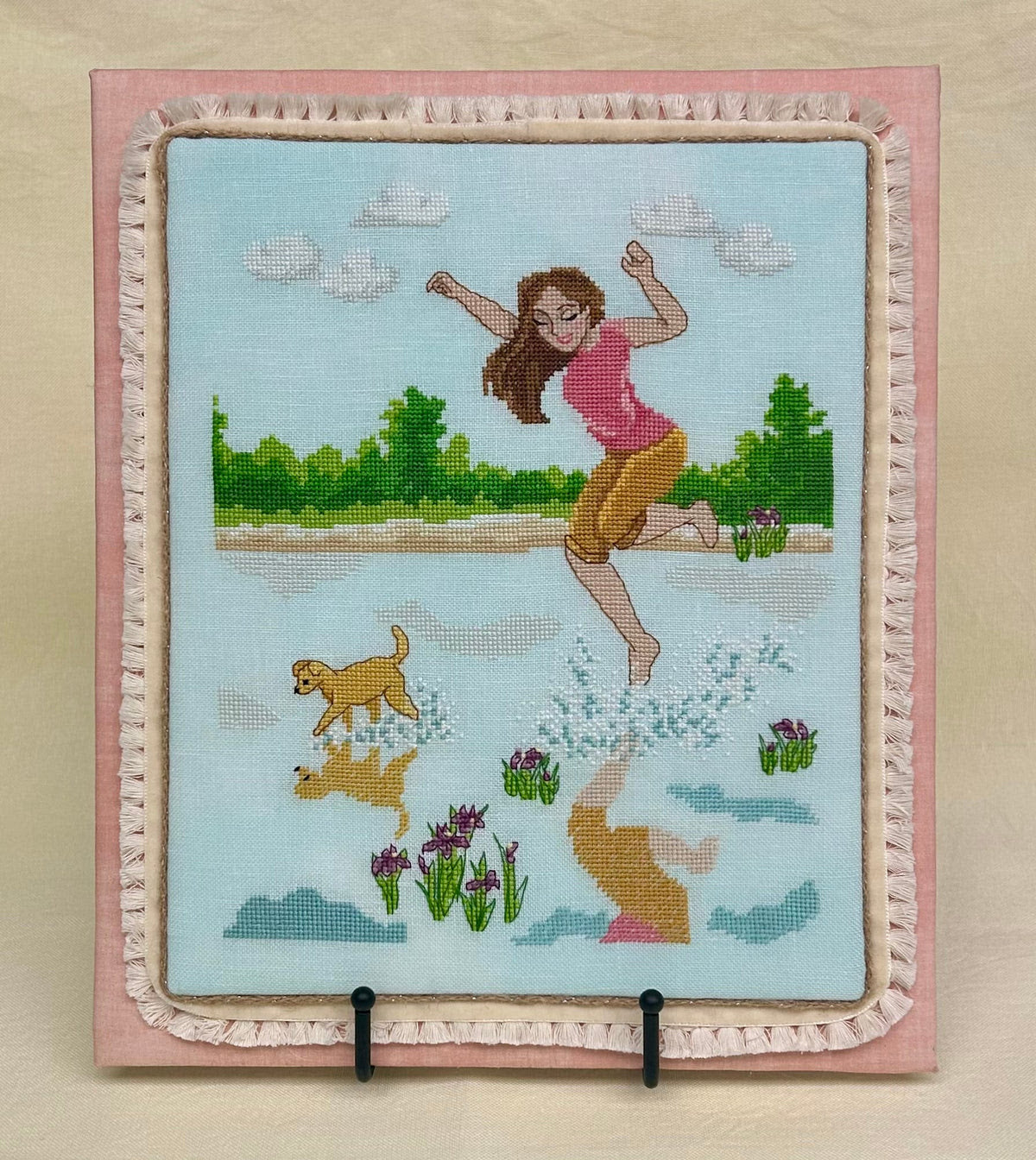 Pre-Order - Spring Splash Cross Stitch by The Stitchin&#39; Kitten - Paper Pattern