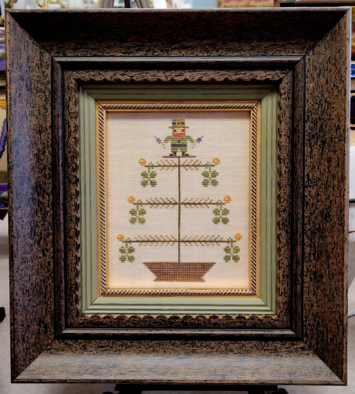Saint Patrick Feather Tree Cross Stitch by Thread Milk Designs - Paper Pattern
