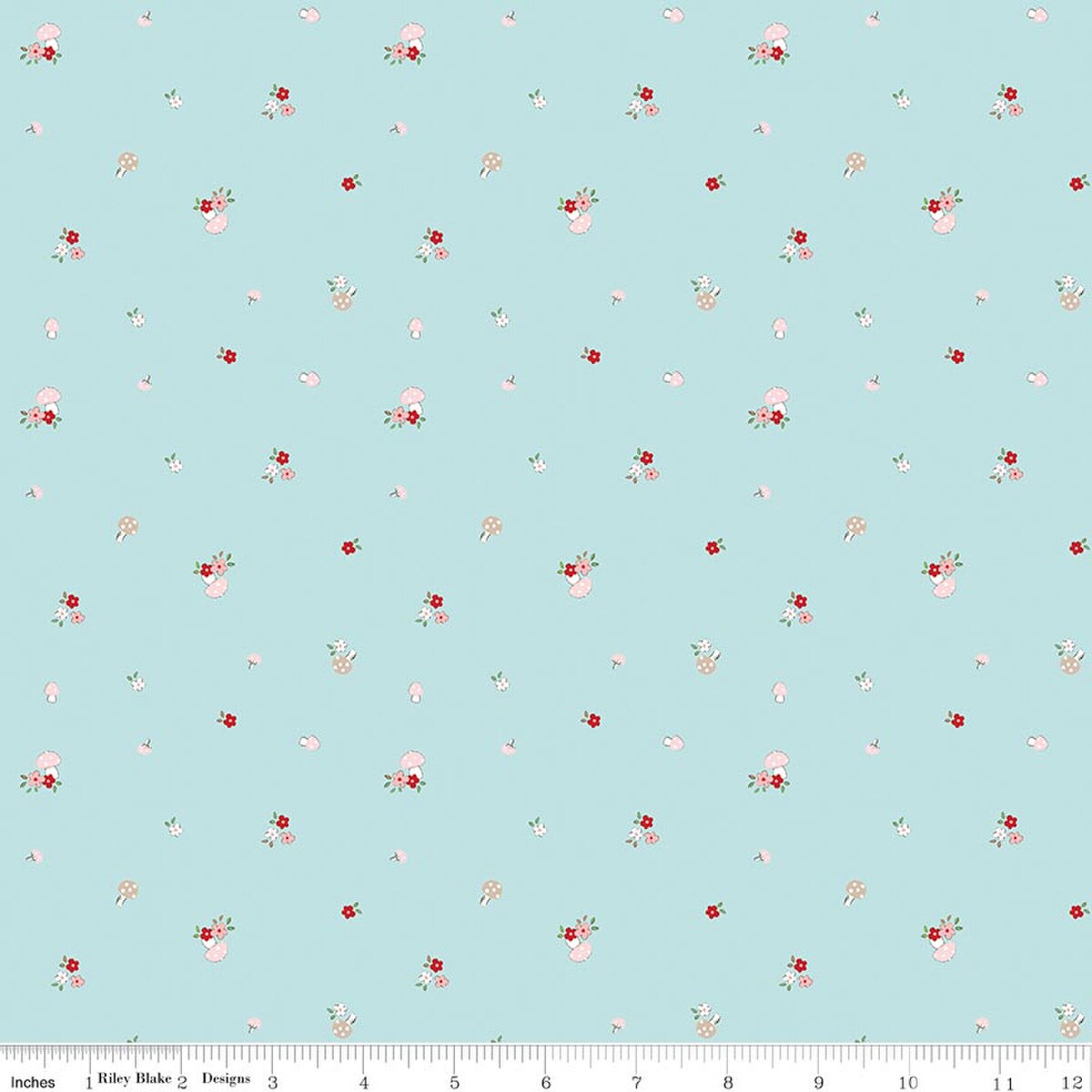 Whimsical Woodland | C17644 | Mushrooms - Aqua