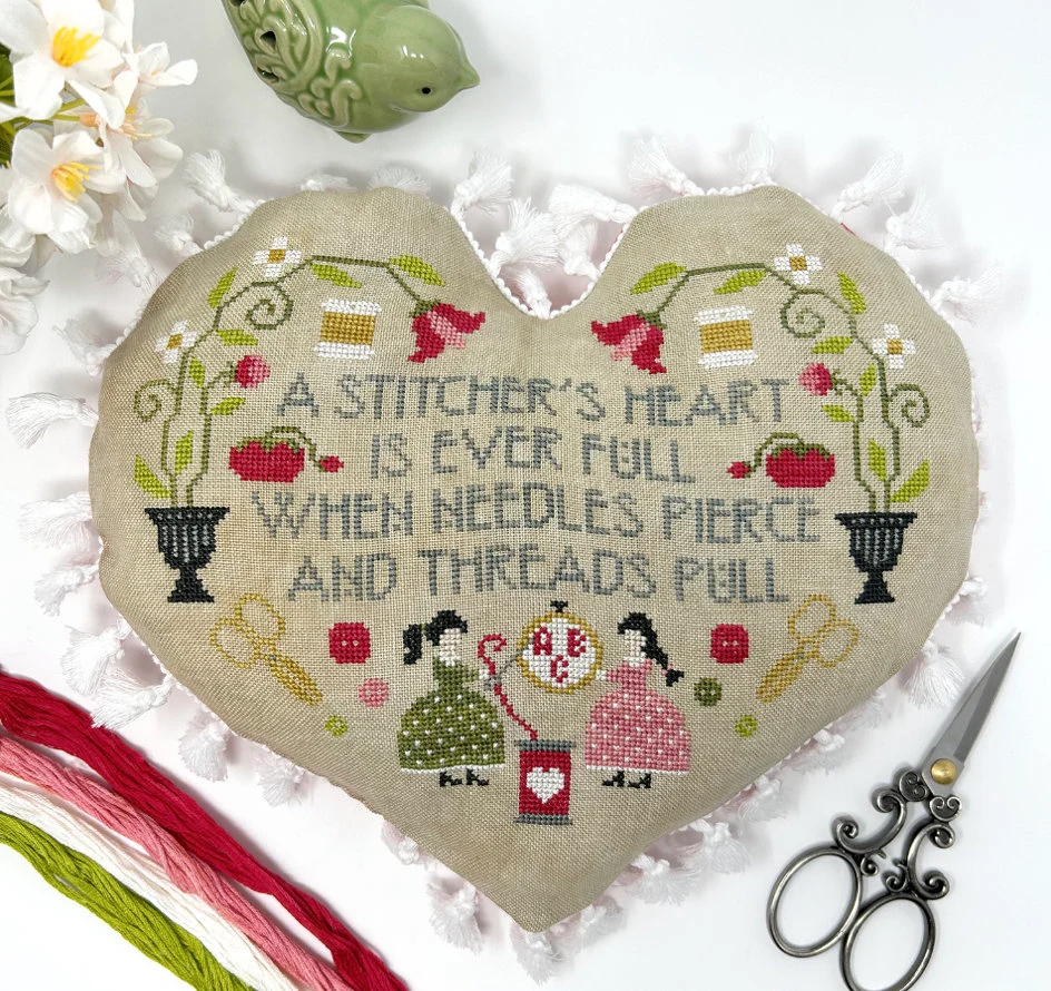 A Stitcher&#39;s Heart Cross Stitch by Tiny Modernist - Paper Pattern