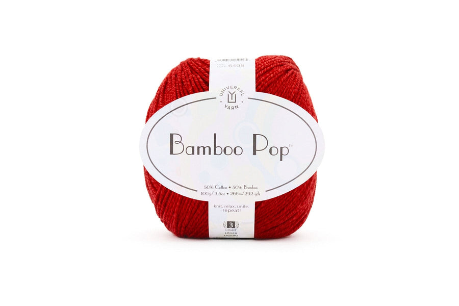 Bamboo Pop by Universal Yarn - True Red #136
