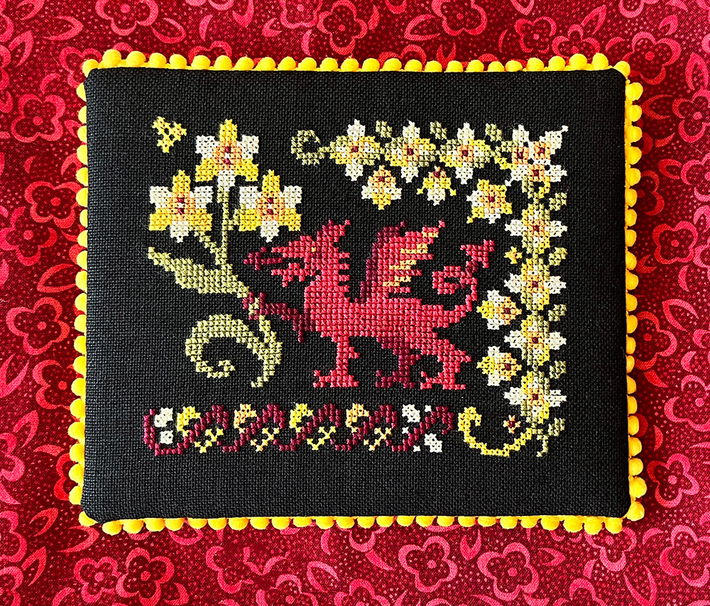 Pre-Order - St. David&#39;s Dragon Cross Stitch by Ink Circles - Paper Pattern