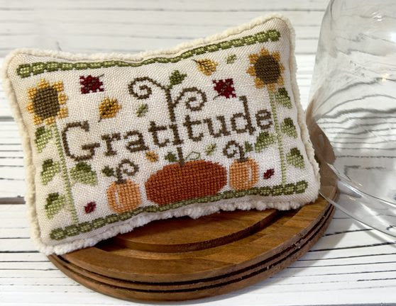 PRE-ORDER - Virtues: GRATITUDE Cross Stitch by New York Dreamer - Paper Pattern