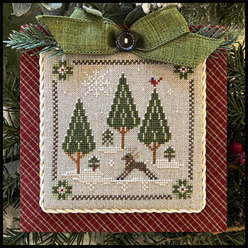 Log Cabin 6: In the Woods: Deer by Little House Needleworks - PAPER Pattern