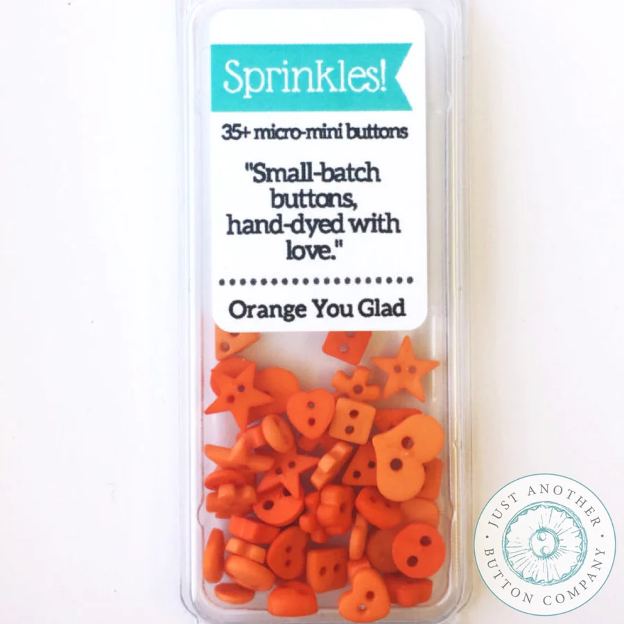 Orange You Glad Sprinkles Pack by Just Another Button Company